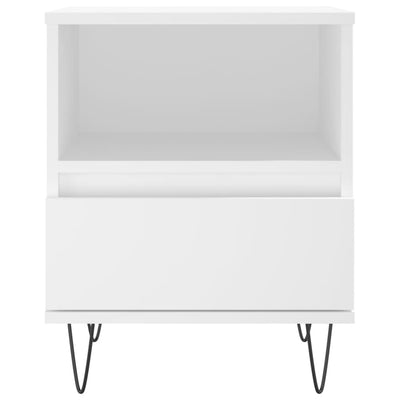 Bedside Cabinet White 40x35x50 cm Engineered Wood Payday Deals