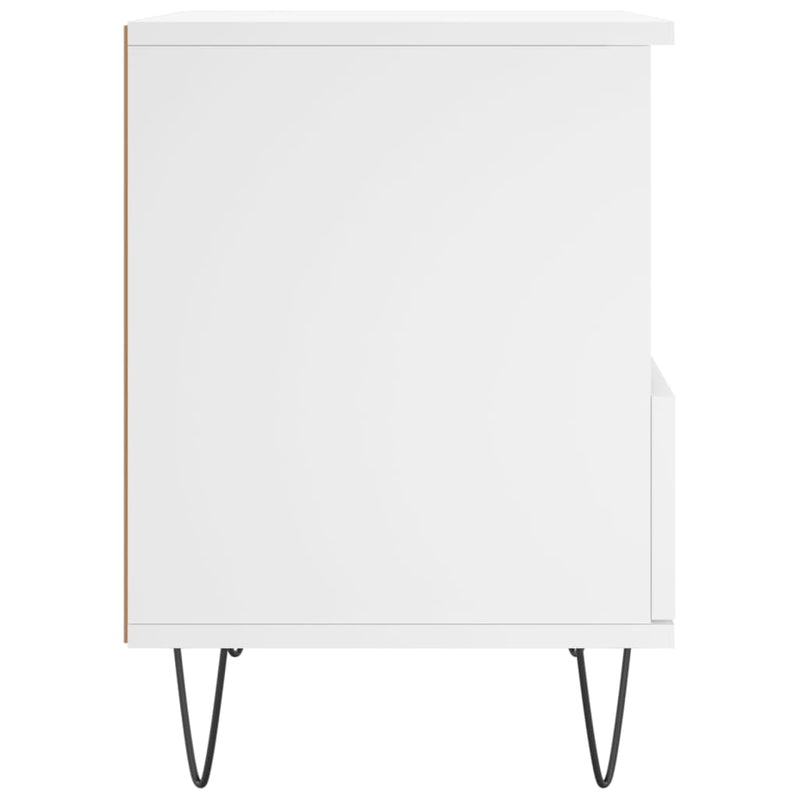 Bedside Cabinet White 40x35x50 cm Engineered Wood Payday Deals