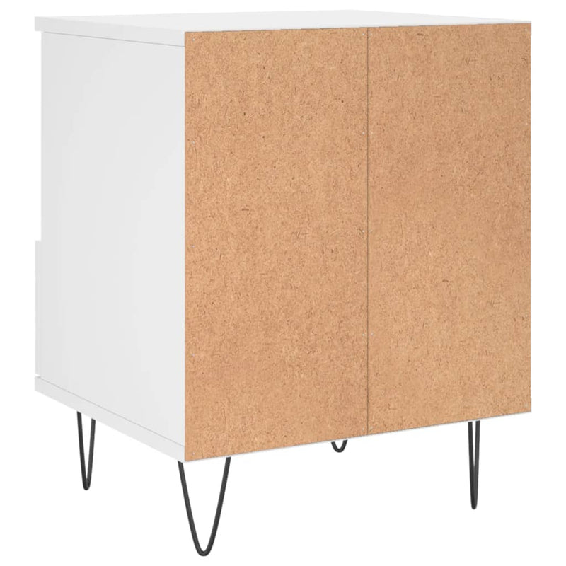 Bedside Cabinet White 40x35x50 cm Engineered Wood Payday Deals