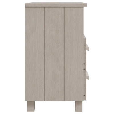 Bedside Cabinet White 40x35x62 cm Solid Wood Pine Payday Deals