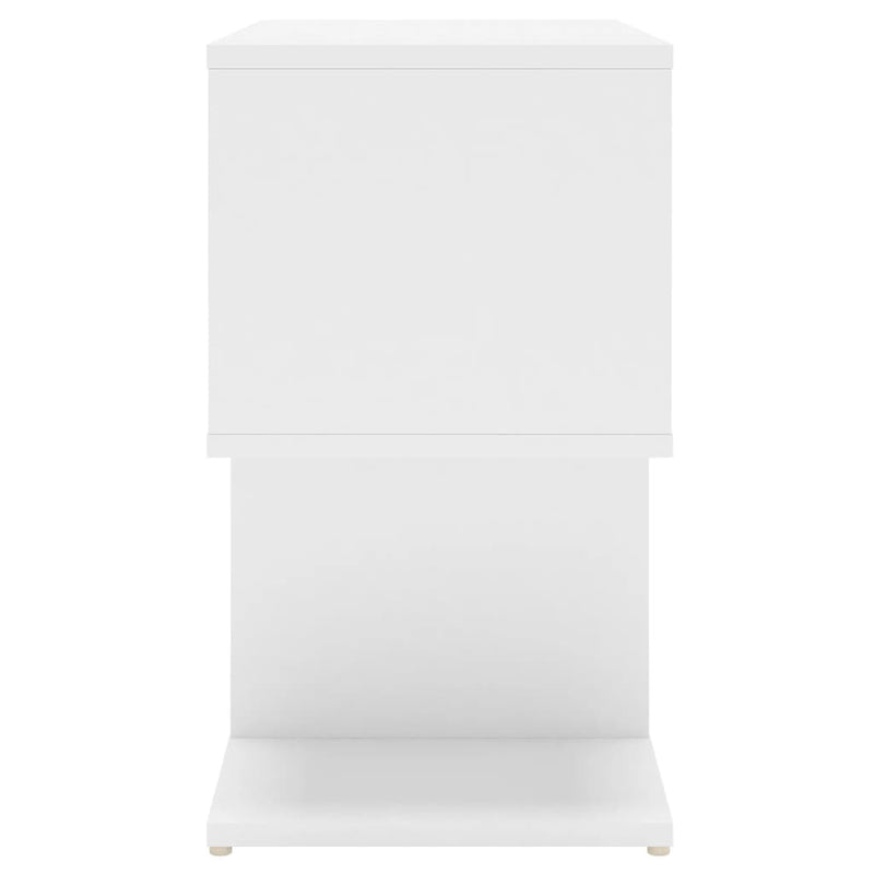 Bedside Cabinet White 50x30x51.5 cm Engineered Wood Payday Deals