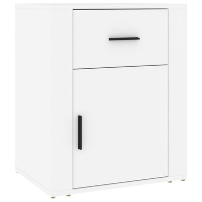 Bedside Cabinet White 50x36x60 cm Engineered Wood Payday Deals
