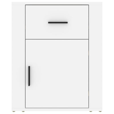 Bedside Cabinet White 50x36x60 cm Engineered Wood Payday Deals