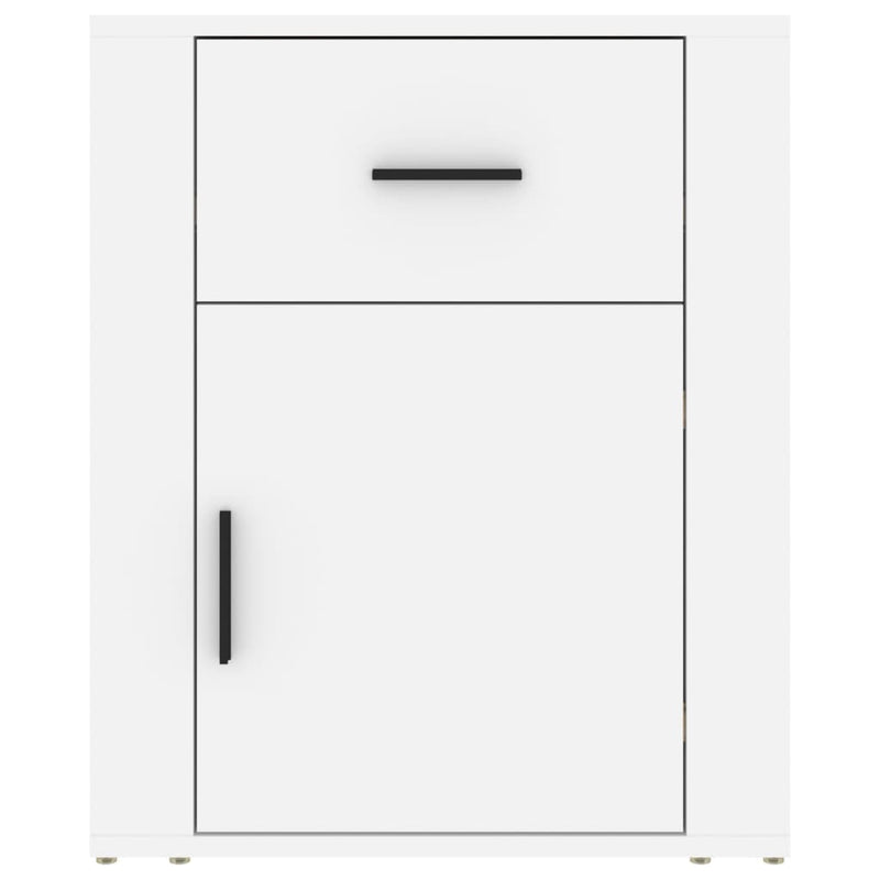 Bedside Cabinet White 50x36x60 cm Engineered Wood Payday Deals