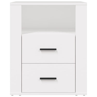 Bedside Cabinet White 50x36x60 cm Engineered Wood Payday Deals