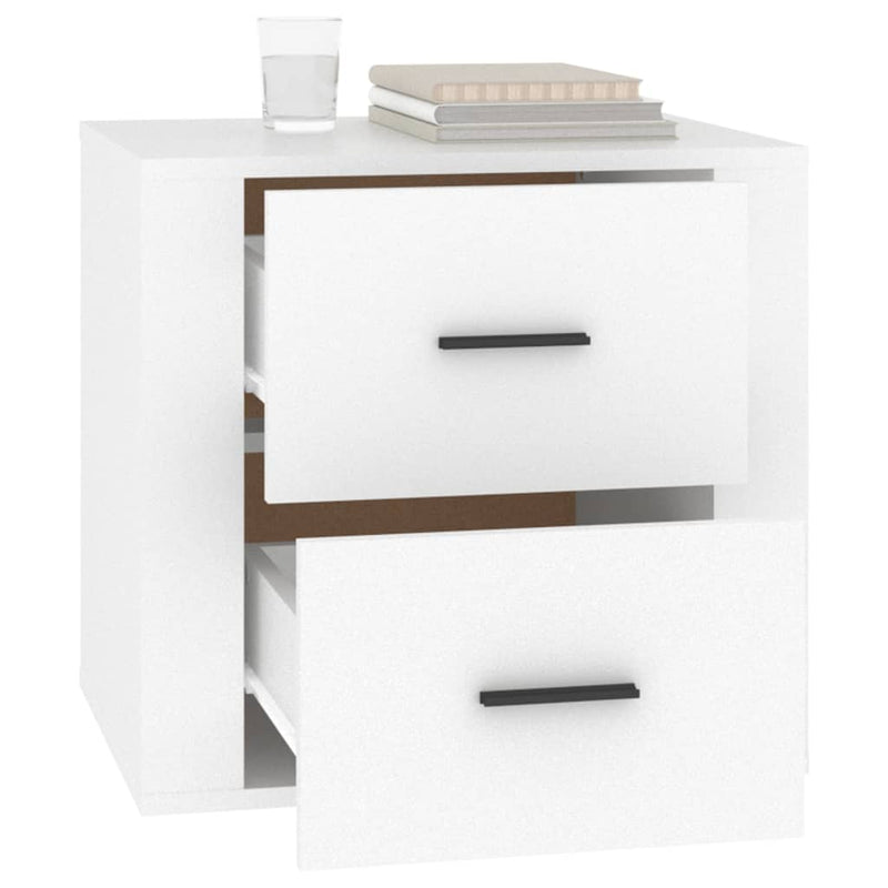 Bedside Cabinet White 50x39x47 cm Payday Deals