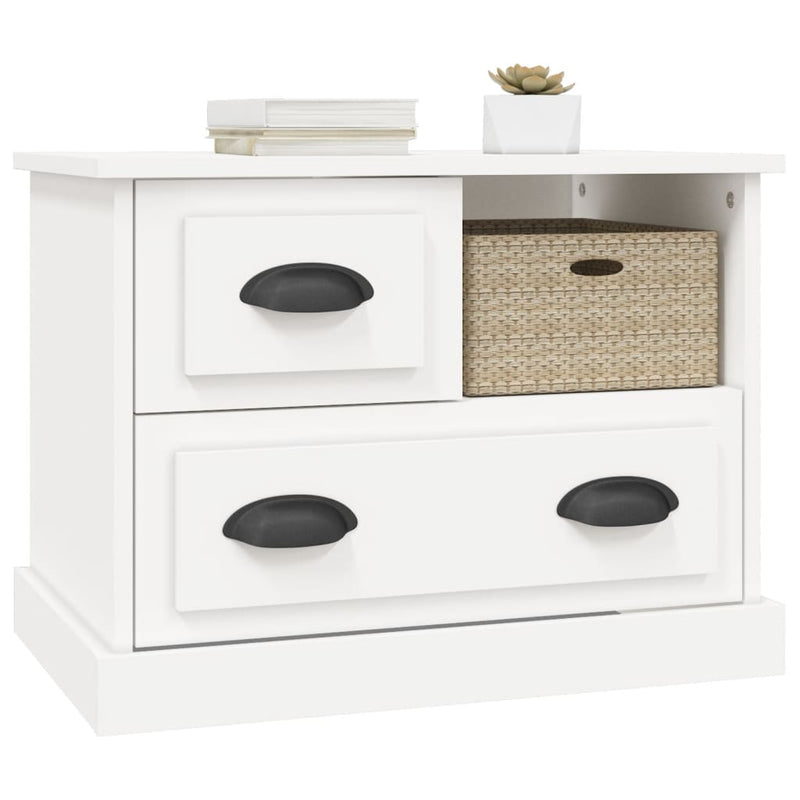 Bedside Cabinet White 60x39x45 cm Payday Deals