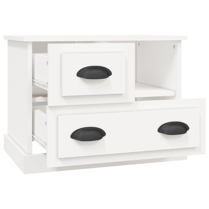 Bedside Cabinet White 60x39x45 cm Payday Deals