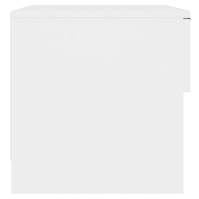 Bedside Cabinet White Engineered Wood Payday Deals