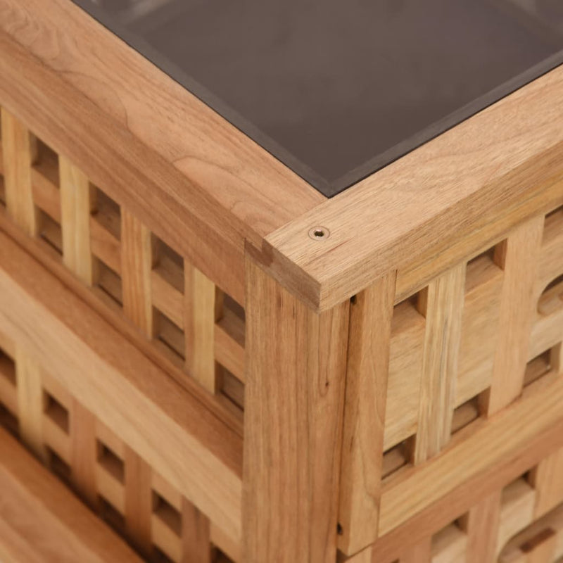 Bedside Cabinets 2 pcs 34x34x34 cm Solid Wood Walnut Payday Deals