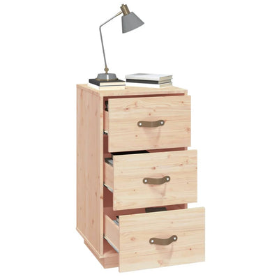 Bedside Cabinets 2 pcs 40x40x75 cm Solid Wood Pine Payday Deals