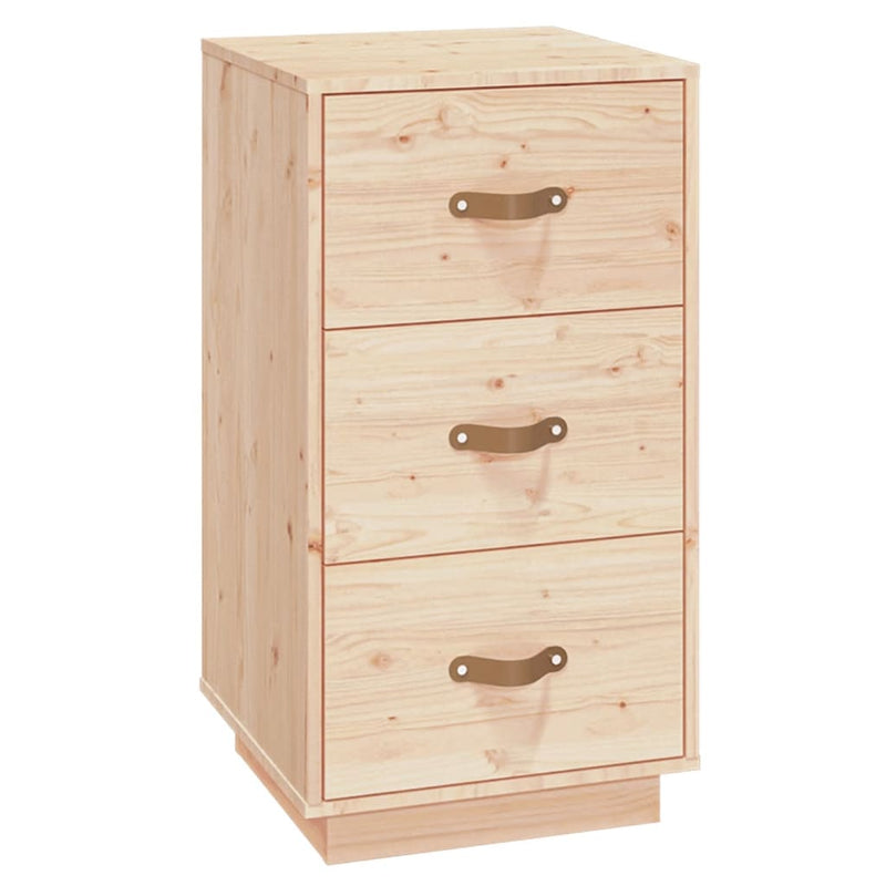 Bedside Cabinets 2 pcs 40x40x75 cm Solid Wood Pine Payday Deals