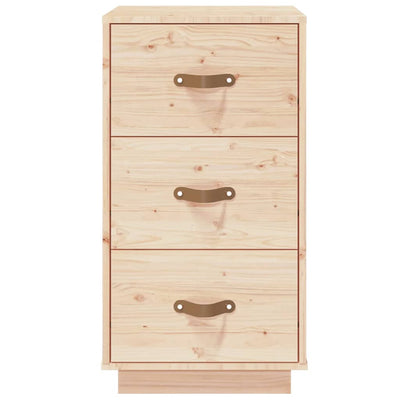 Bedside Cabinets 2 pcs 40x40x75 cm Solid Wood Pine Payday Deals