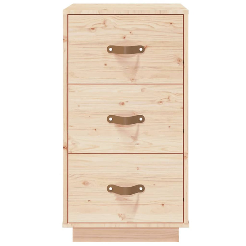 Bedside Cabinets 2 pcs 40x40x75 cm Solid Wood Pine Payday Deals