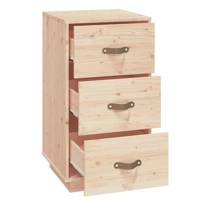 Bedside Cabinets 2 pcs 40x40x75 cm Solid Wood Pine Payday Deals