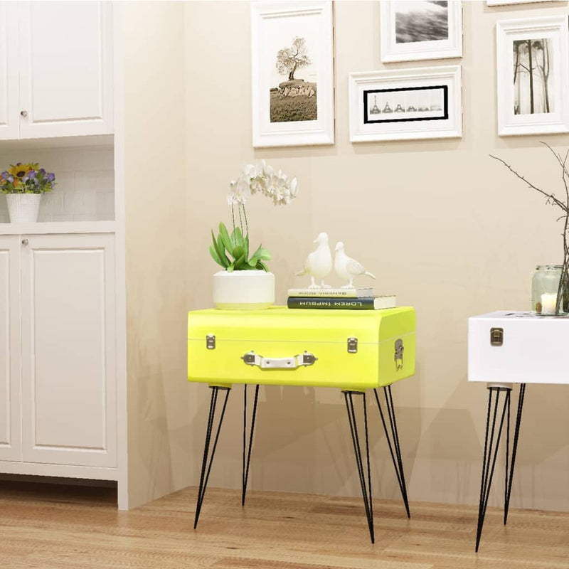Bedside Cabinets 2 pcs 49.5x36x60 cm Yellow Payday Deals
