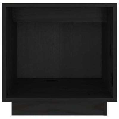 Bedside Cabinets 2 pcs Black 40x30x40 cm Solid Wood Pine Payday Deals