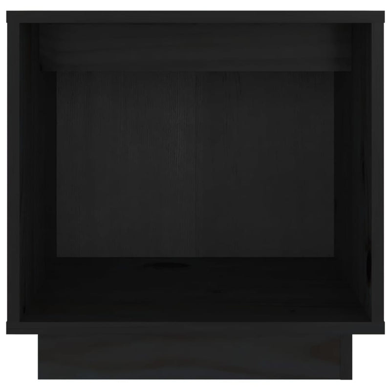 Bedside Cabinets 2 pcs Black 40x30x40 cm Solid Wood Pine Payday Deals