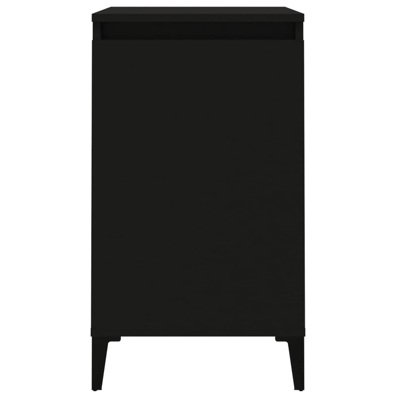 Bedside Cabinets 2 pcs Black 40x35x70 cm Engineered Wood Payday Deals