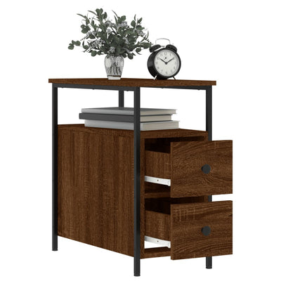 Bedside Cabinets 2 pcs Brown Oak 30x60x60 cm Engineered Wood Payday Deals
