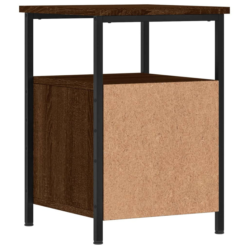 Bedside Cabinets 2 pcs Brown Oak 34x35.5x50 cm Engineered Wood Payday Deals
