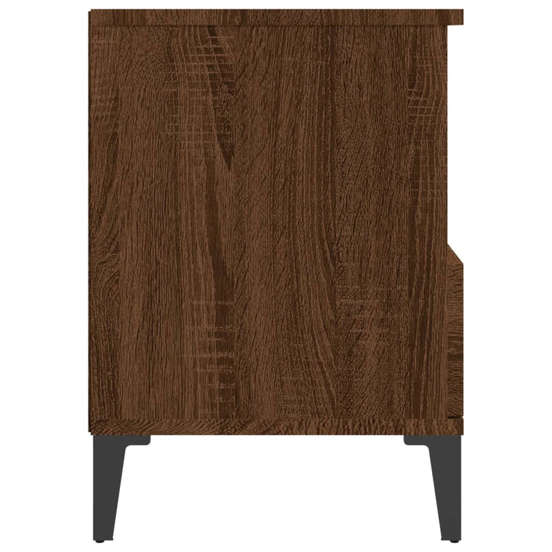 Bedside Cabinets 2 pcs Brown Oak 40x35x50 cm Payday Deals