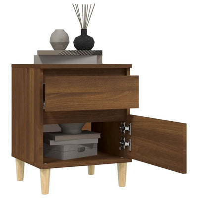 Bedside Cabinets 2 pcs Brown Oak 40x35x50 cm Payday Deals