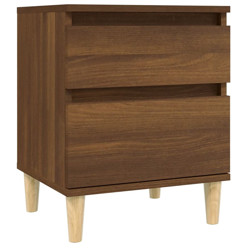 Bedside Cabinets 2 pcs Brown Oak 40x35x50 cm Payday Deals