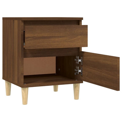 Bedside Cabinets 2 pcs Brown Oak 40x35x50 cm Payday Deals