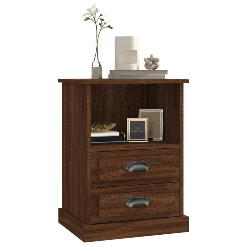 Bedside Cabinets 2 pcs Brown Oak 43x36x60 cm Payday Deals