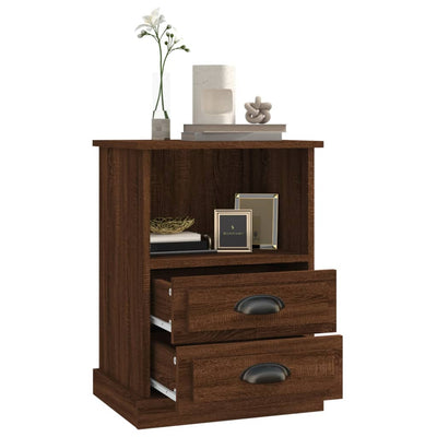 Bedside Cabinets 2 pcs Brown Oak 43x36x60 cm Payday Deals