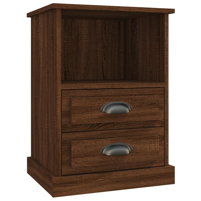 Bedside Cabinets 2 pcs Brown Oak 43x36x60 cm Payday Deals