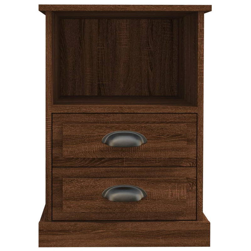 Bedside Cabinets 2 pcs Brown Oak 43x36x60 cm Payday Deals