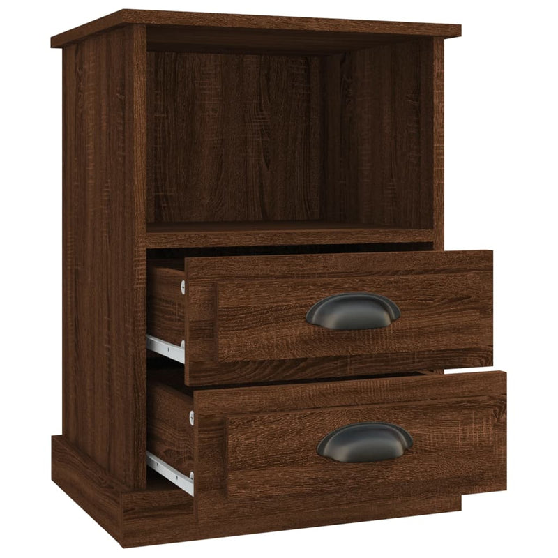 Bedside Cabinets 2 pcs Brown Oak 43x36x60 cm Payday Deals