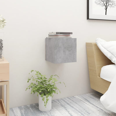 Bedside Cabinets 2 pcs Concrete Grey 30.5x30x30 cm Engineered Wood Payday Deals