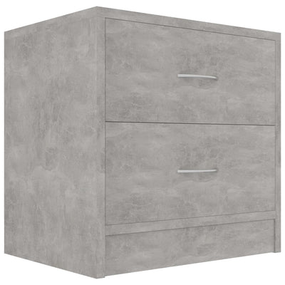 Bedside Cabinets 2 pcs Concrete Grey 40x30x40 cm Engineered Wood Payday Deals