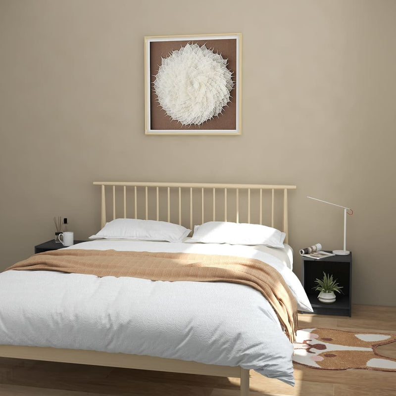 Bedside Cabinets 2 pcs Grey 35.5x33.5x41.5 cm Solid Pinewood Payday Deals
