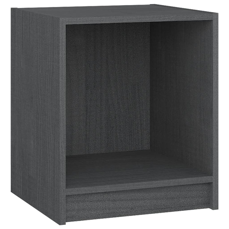 Bedside Cabinets 2 pcs Grey 35.5x33.5x41.5 cm Solid Pinewood Payday Deals