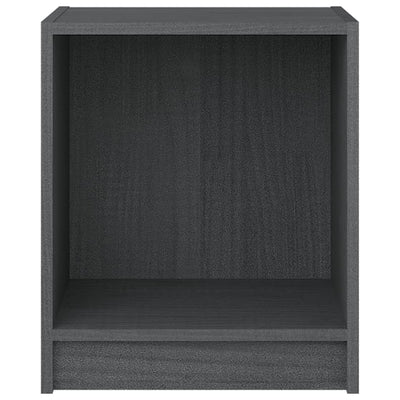 Bedside Cabinets 2 pcs Grey 35.5x33.5x41.5 cm Solid Pinewood Payday Deals