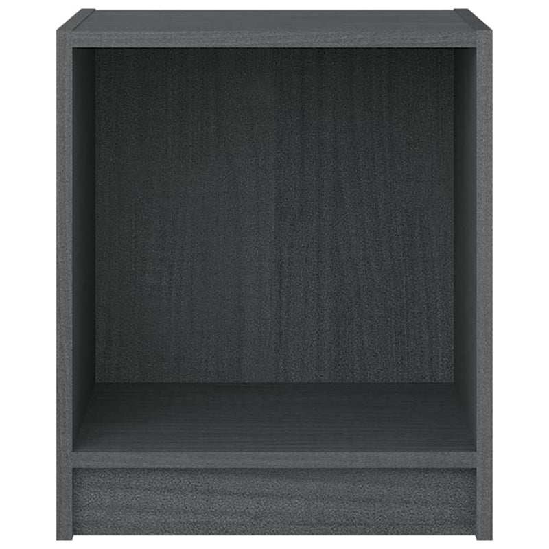Bedside Cabinets 2 pcs Grey 35.5x33.5x41.5 cm Solid Pinewood Payday Deals