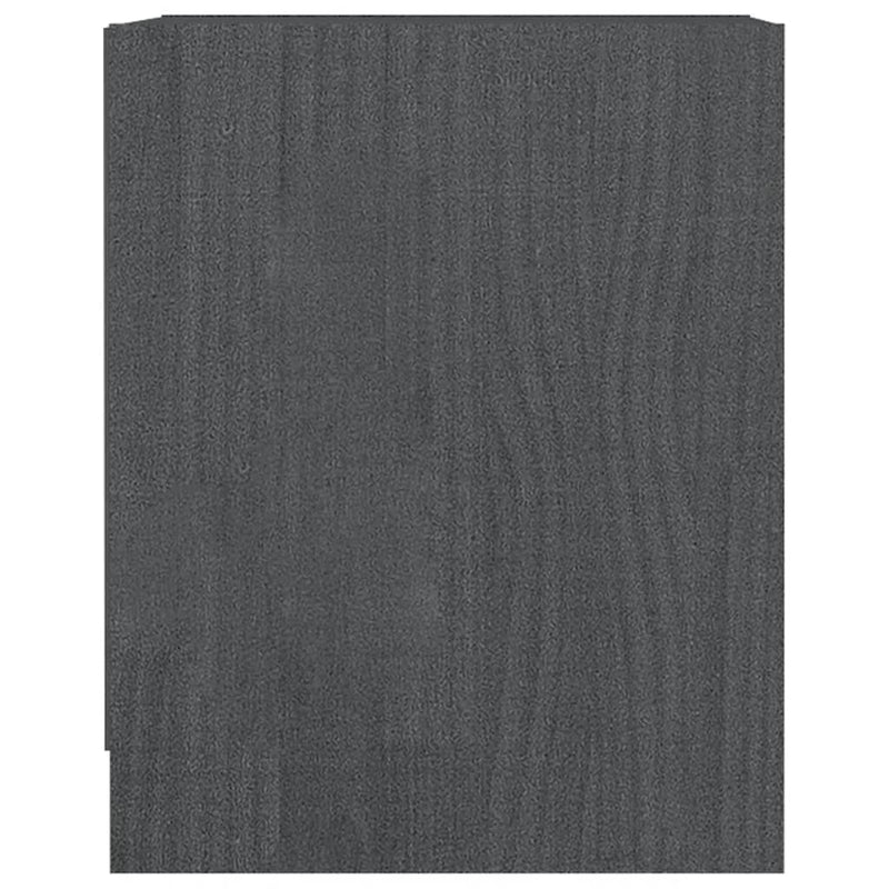 Bedside Cabinets 2 pcs Grey 35.5x33.5x41.5 cm Solid Pinewood Payday Deals