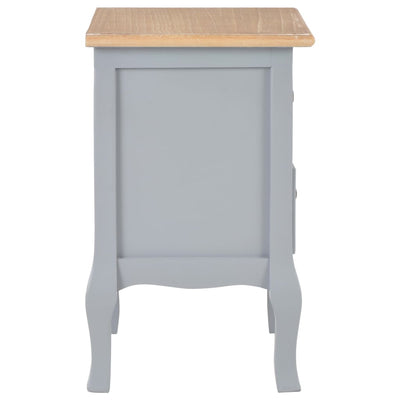 Bedside Cabinets 2 pcs Grey 35x30x49 cm MDF Payday Deals