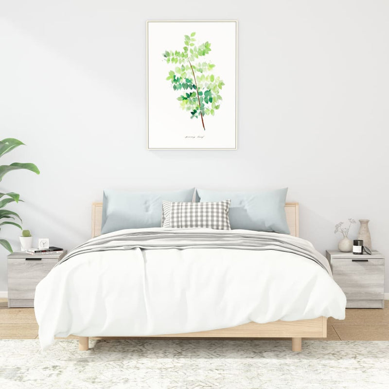Bedside Cabinets 2 pcs Grey Sonoma 40x39x40 cm Payday Deals