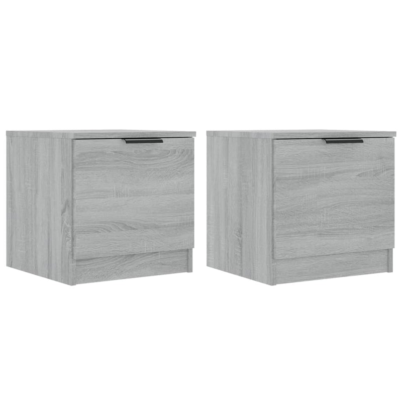 Bedside Cabinets 2 pcs Grey Sonoma 40x39x40 cm Payday Deals