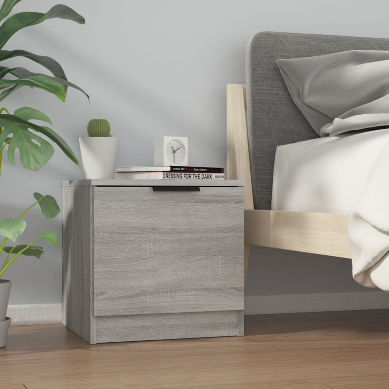 Bedside Cabinets 2 pcs Grey Sonoma 40x39x40 cm Payday Deals