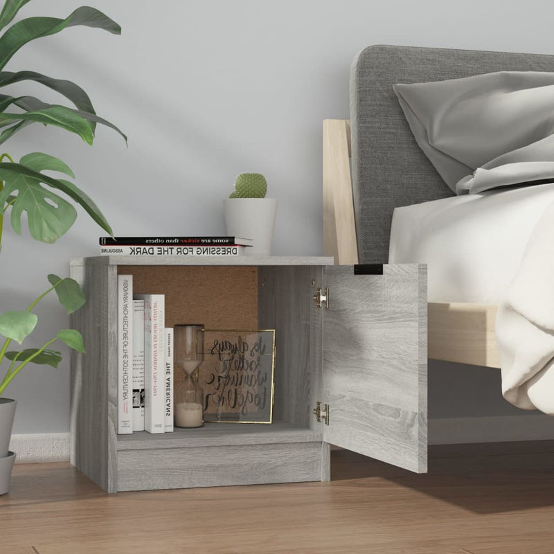 Bedside Cabinets 2 pcs Grey Sonoma 40x39x40 cm Payday Deals