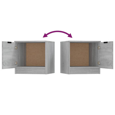 Bedside Cabinets 2 pcs Grey Sonoma 40x39x40 cm Payday Deals
