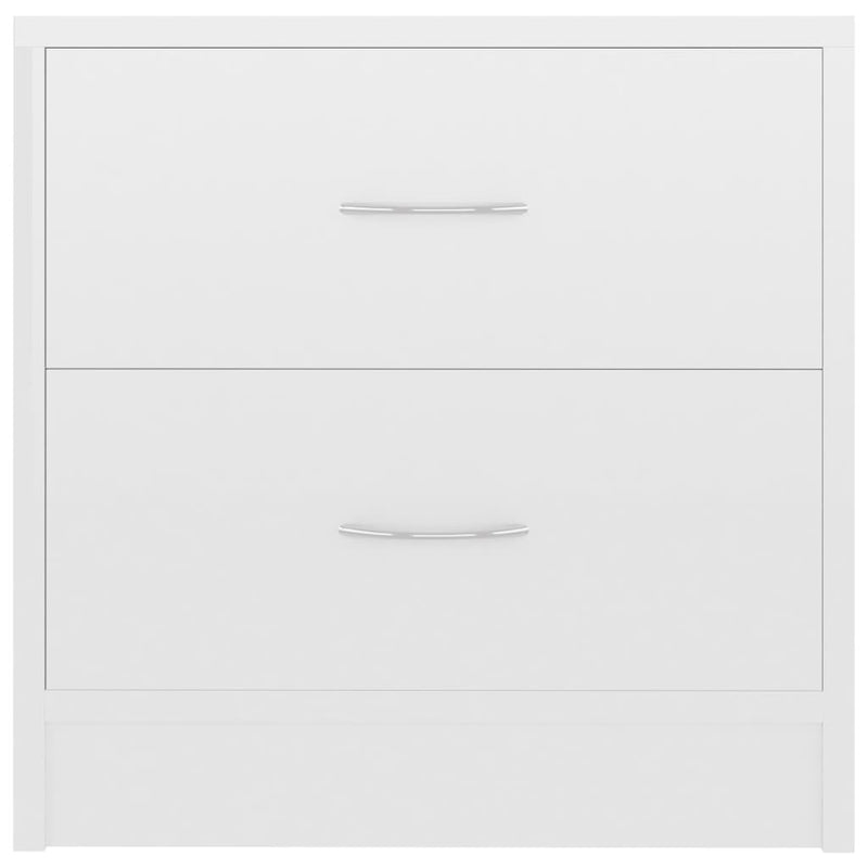 Bedside Cabinets 2 pcs High Gloss White 40x30x40 cm Engineered Wood Payday Deals