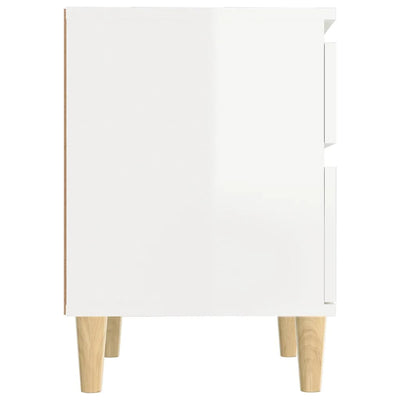 Bedside Cabinets 2 pcs High Gloss White 40x35x50 cm Payday Deals