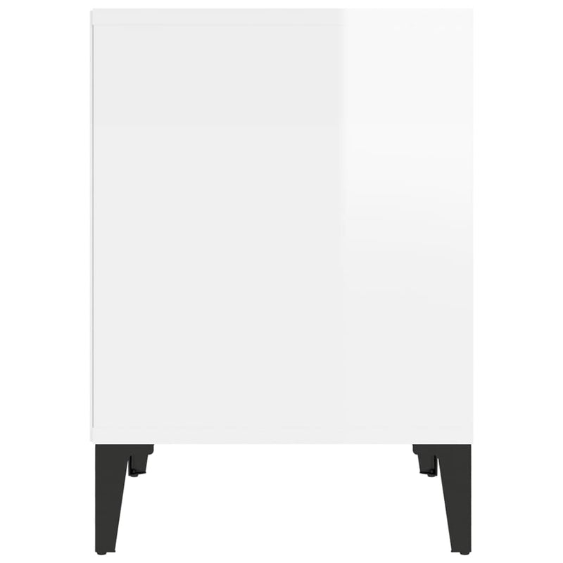 Bedside Cabinets 2 pcs High Gloss White 40x35x50 cm Payday Deals